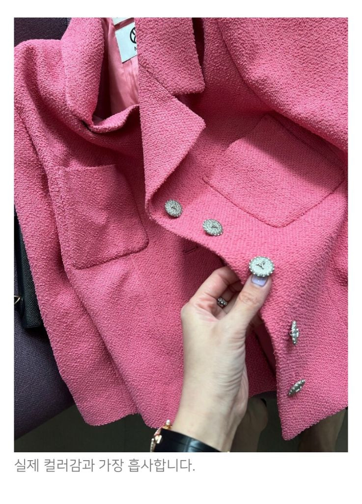 쎄모먼 34 루시 lucy 트위드 자켓 이미지