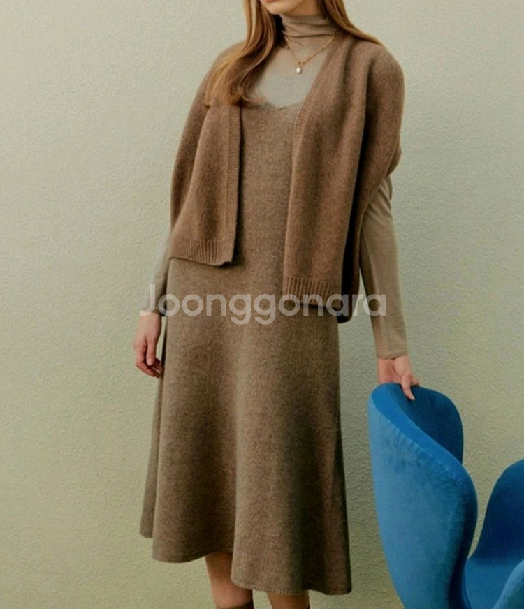 까사렐 울100 홀가먼트 원피스(L) ㅡ새상품--8