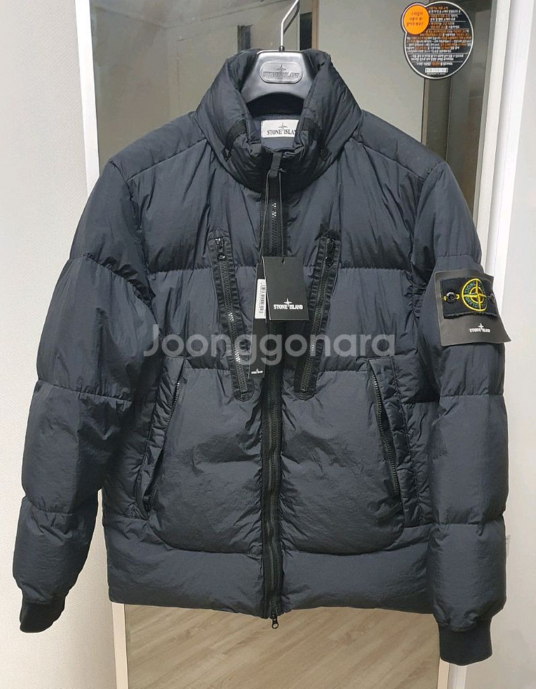 매장판)스톤아일랜드 21FW 크링클랩스 논후드 패딩 L--0