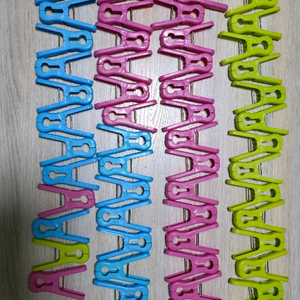 빨래집게 58개 (연두, 분홍, 파랑)