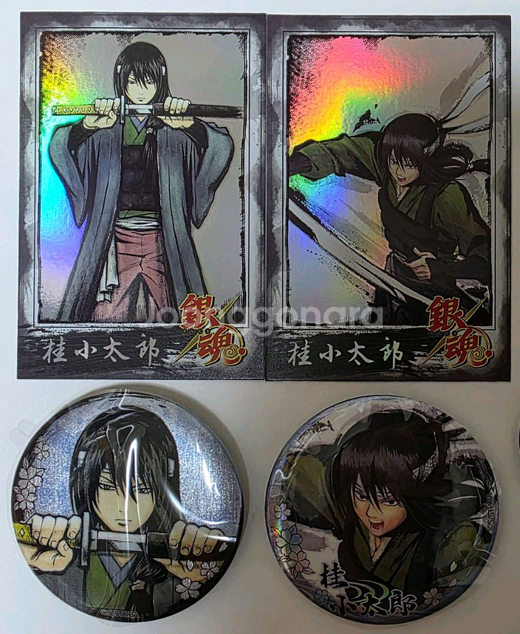 은혼 수묵화 카드 캔뱃지 카츠라 소고 타카스기 신스케--1