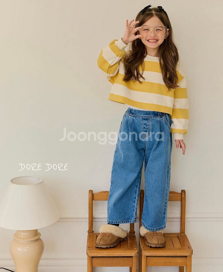 도레도레 아동복 기모크롭티 15호--0