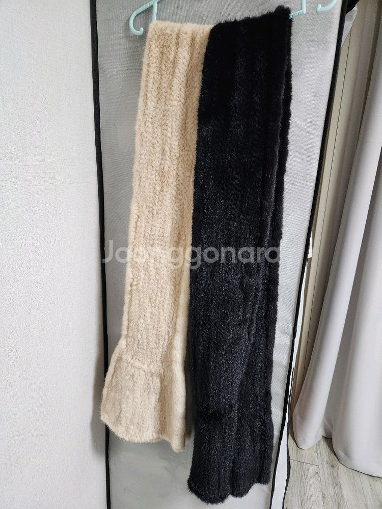 밍크목도리 2개일괄--2