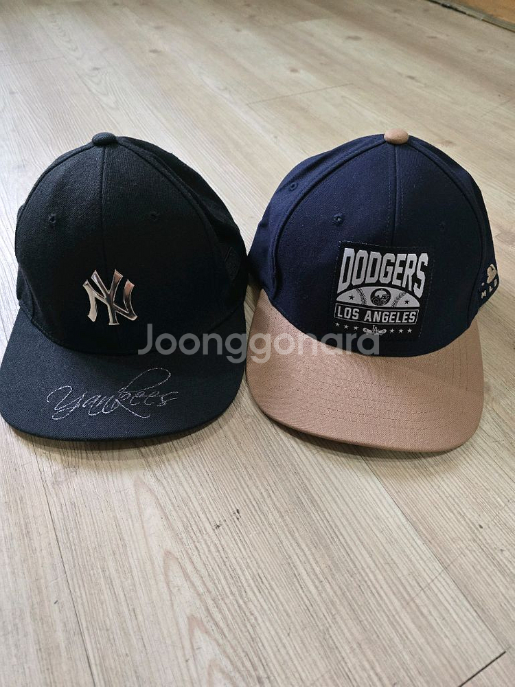양키스.다져스 MLB 스넵백모자 2종세트 프리사이즈--0