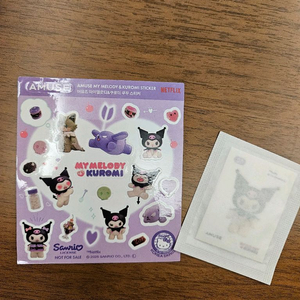어뮤즈 쿠로미 콜라보 스티커 2종