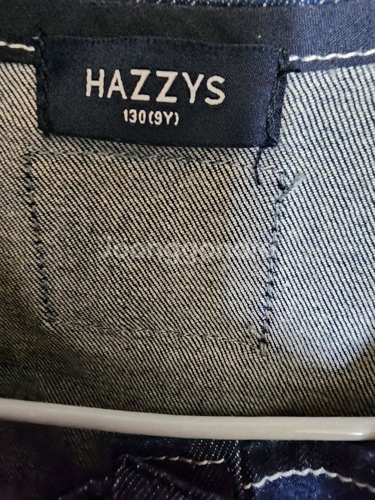 헤지스 키즈 데님 프릴 청자켓 사이즈 130(9y)--2