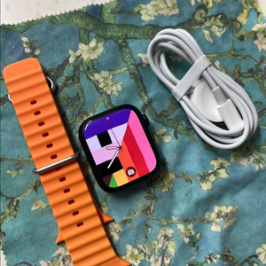 애플워치7 45mm 미드나이트 GPS