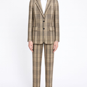 조셉 JOSEPH 체크 싱글 오버 자켓 팬츠 셋업