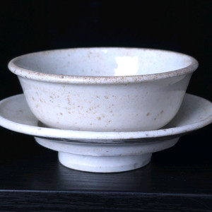 조선 백자 잔과 잔대