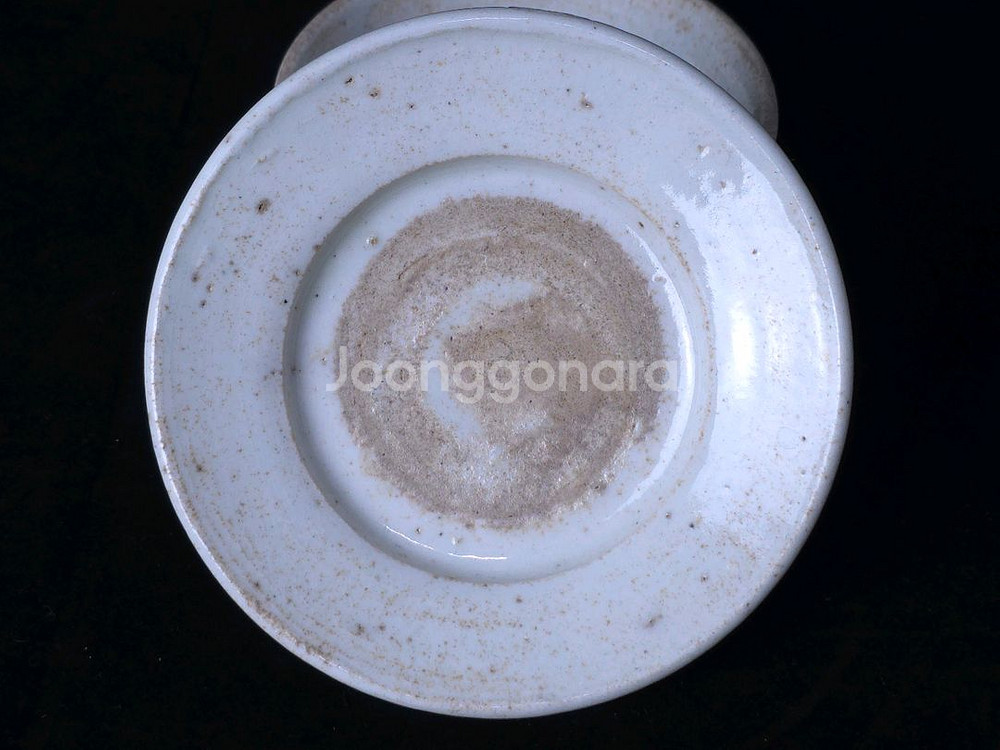 조선 백자 잔과 잔대--5