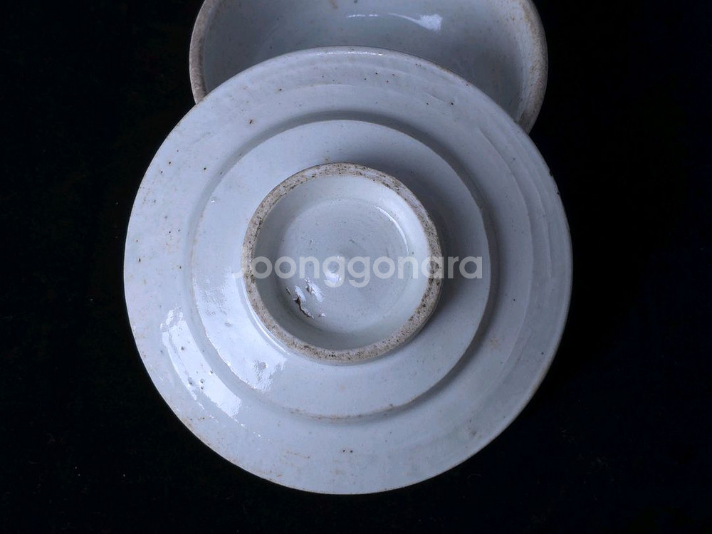 조선 백자 잔과 잔대--6