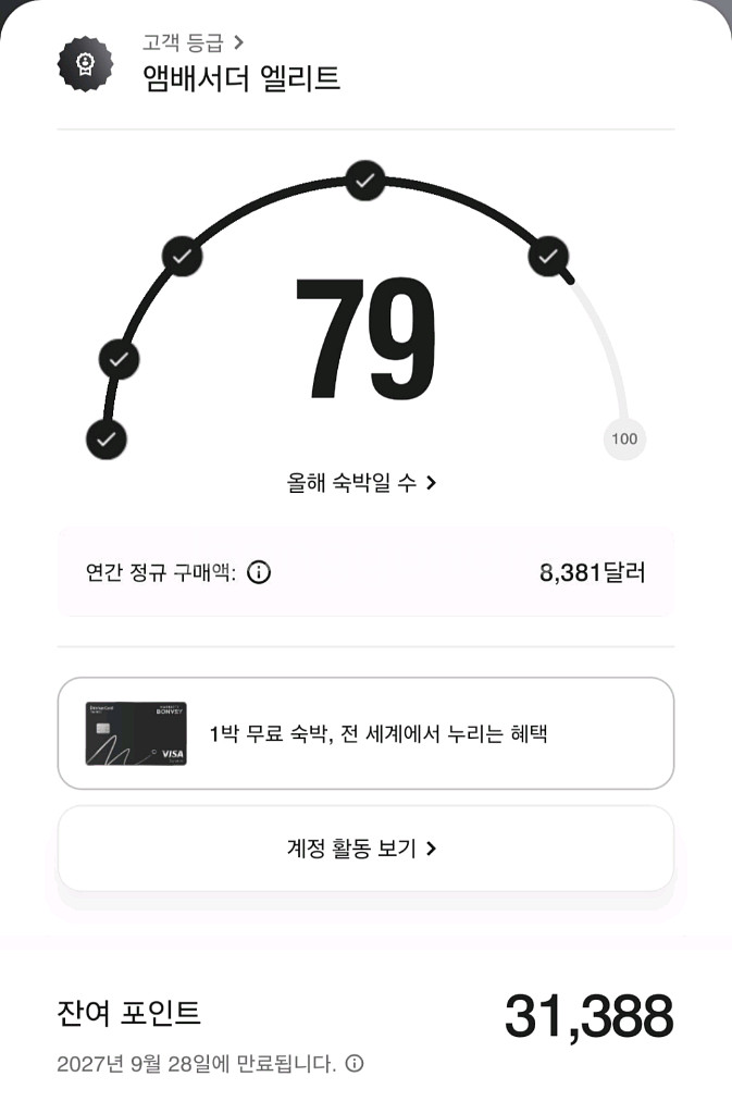 메리어트 본보이 31000 포인트 팝니다--0
