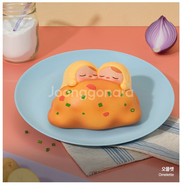 푸키 에그 비니 계란찜 오믈렛 피규어--2