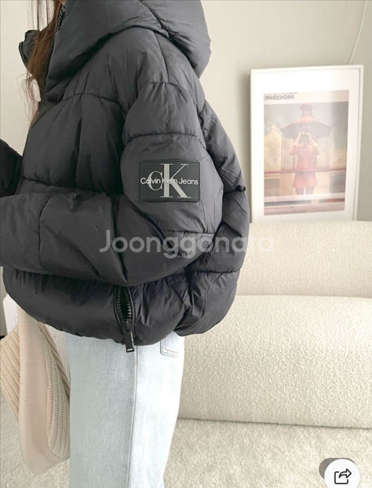 캘빈클라인 후드점퍼패딩 7.5--0