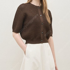 더캐시미어 크로쉐 가디건