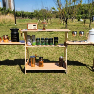 빈체레 핸디쉘프 캠핑우드쉘프 랜턴 다용도선반 키친쉘프