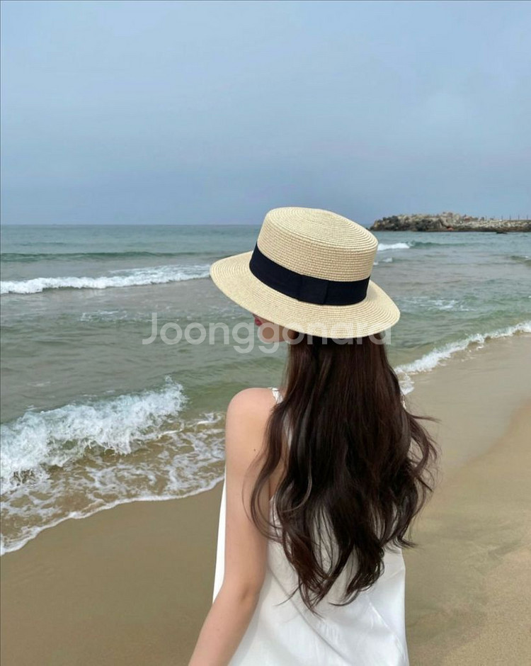 [ 택포 ] 라피아햇 여름모자 바캉스룩 자외선 차단--0