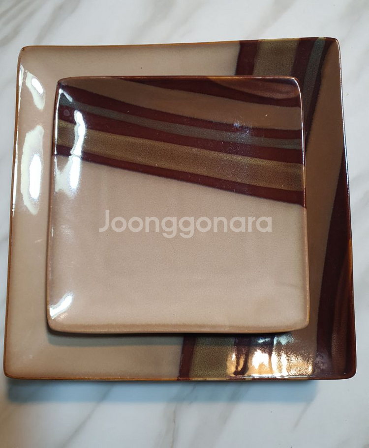 일본 상고 사각 플레이트 일괄6개--5