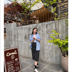 새제품) 리바이스 프리미엄 데님 롱스커트 S