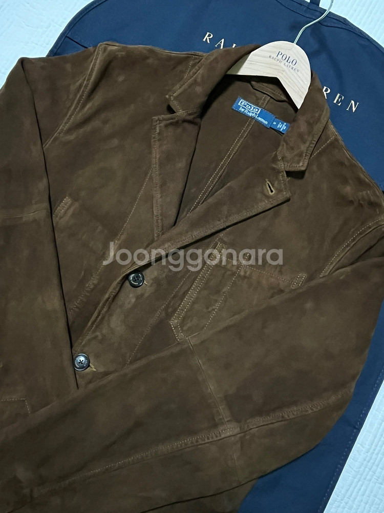 폴로 랄프로렌 스웨이드 블레이저 M사이즈--1