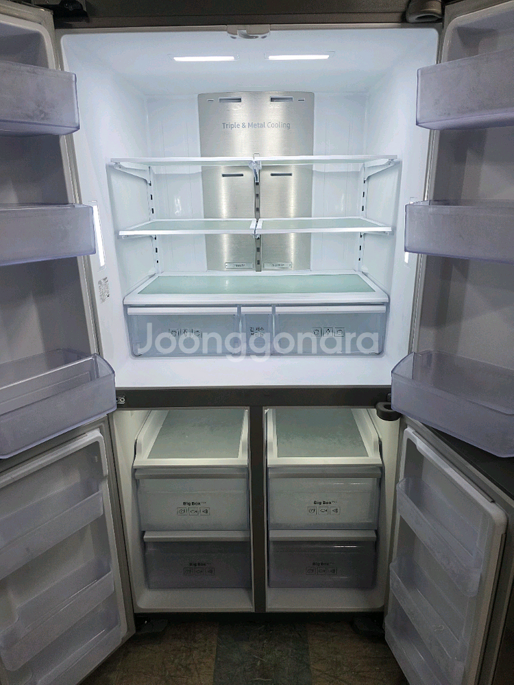 삼성 메탈 패밀리허브 4도어냉장고842L--3