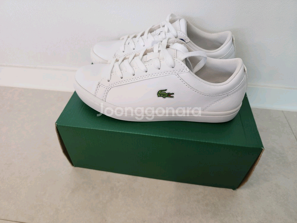 신발 라코스테 정품 새상품 미착용 새것 사이즈 230m--2