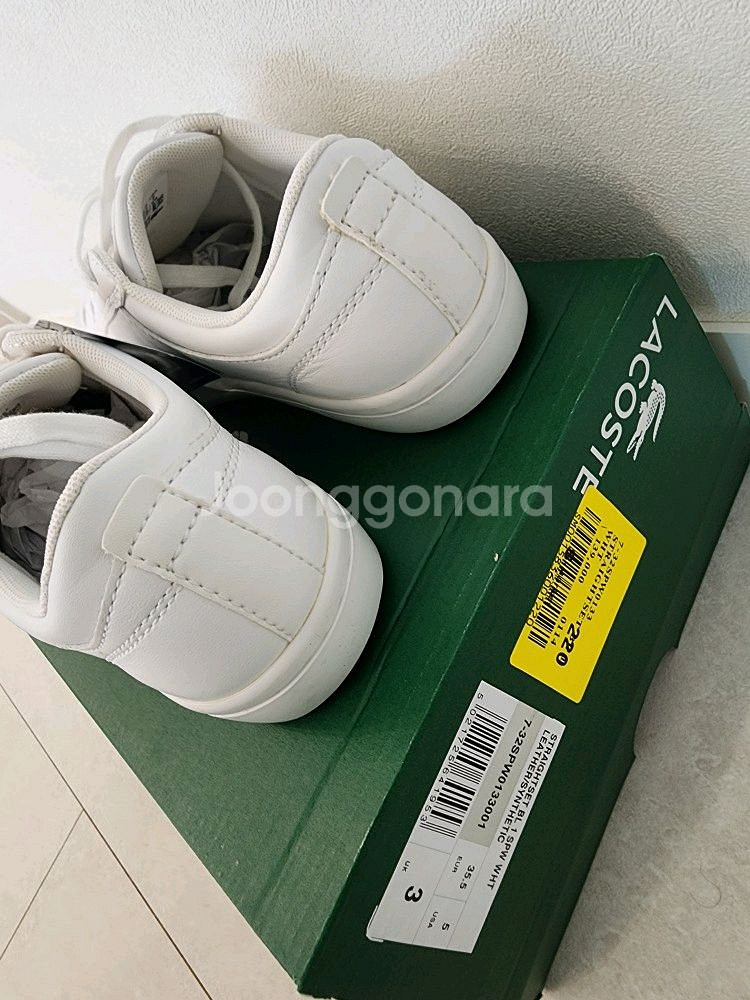 신발 라코스테 정품 새상품 미착용 새것 사이즈 230m--6