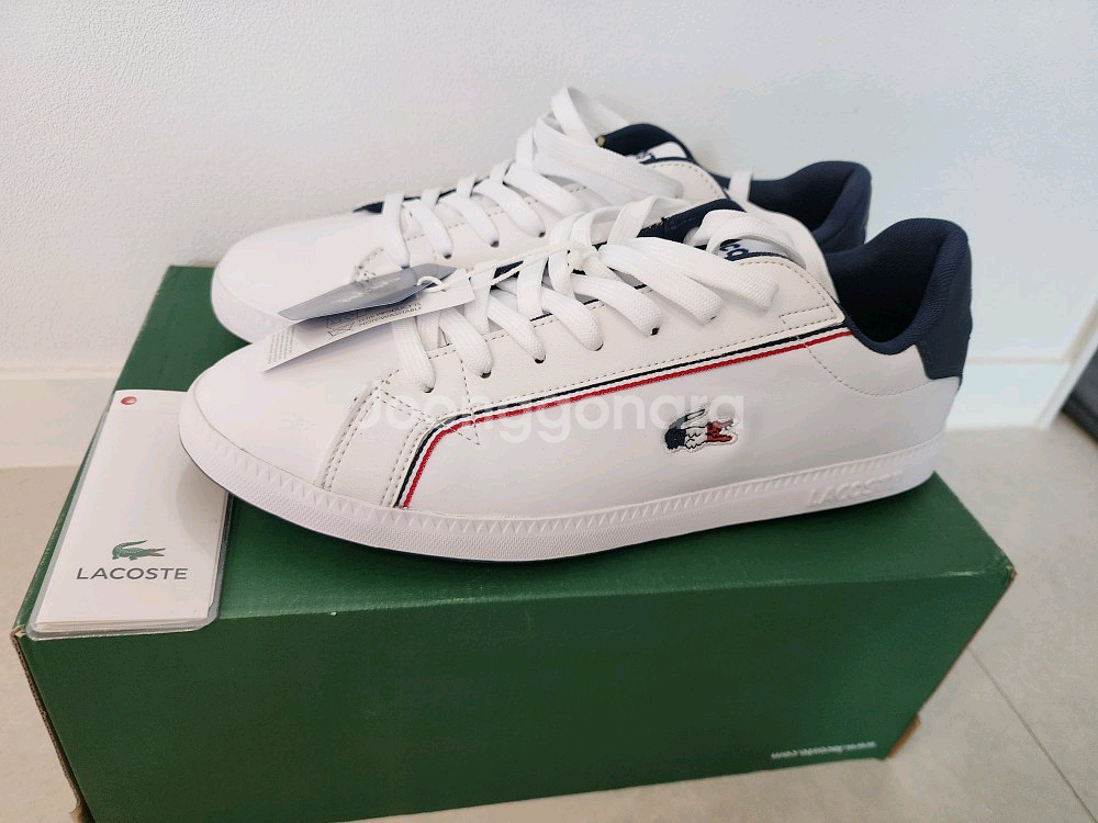 신발 라코스테 정품 새상품 미착용 새것 사이즈 260m--1