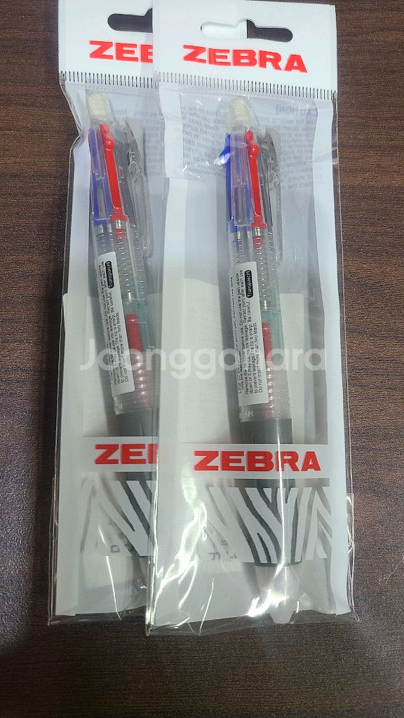 제브라 사라사 멀티펜 투명 0.5mm 3+s 3색 2개--0