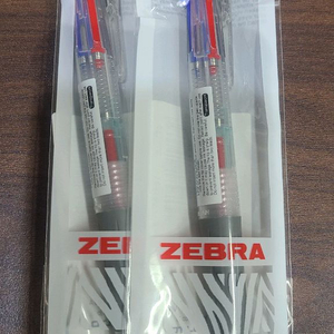 제브라 사라사 멀티펜 투명 0.5mm 3+s 3색 2개