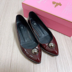 [지니킴]소가죽 플랫슈즈 단화 구두 메리제인(230)