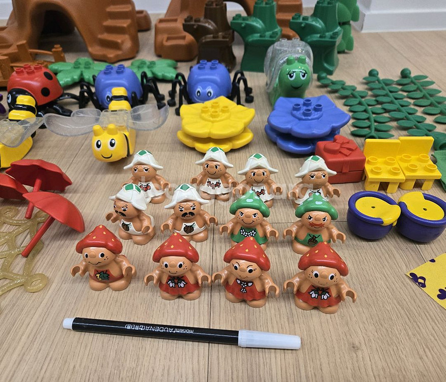 고전 올드레고 희귀레고 듀플로 리틀포레스트 아기곰푸우--1