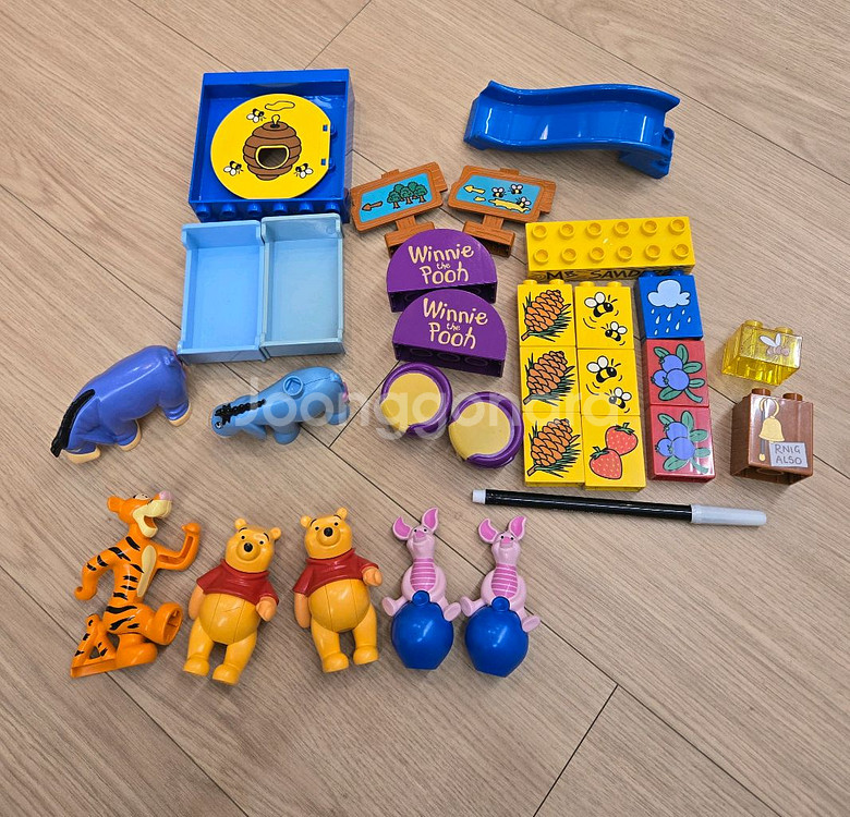 고전 올드레고 희귀레고 듀플로 리틀포레스트 아기곰푸우--4