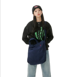 폴로 숄더백 네이비