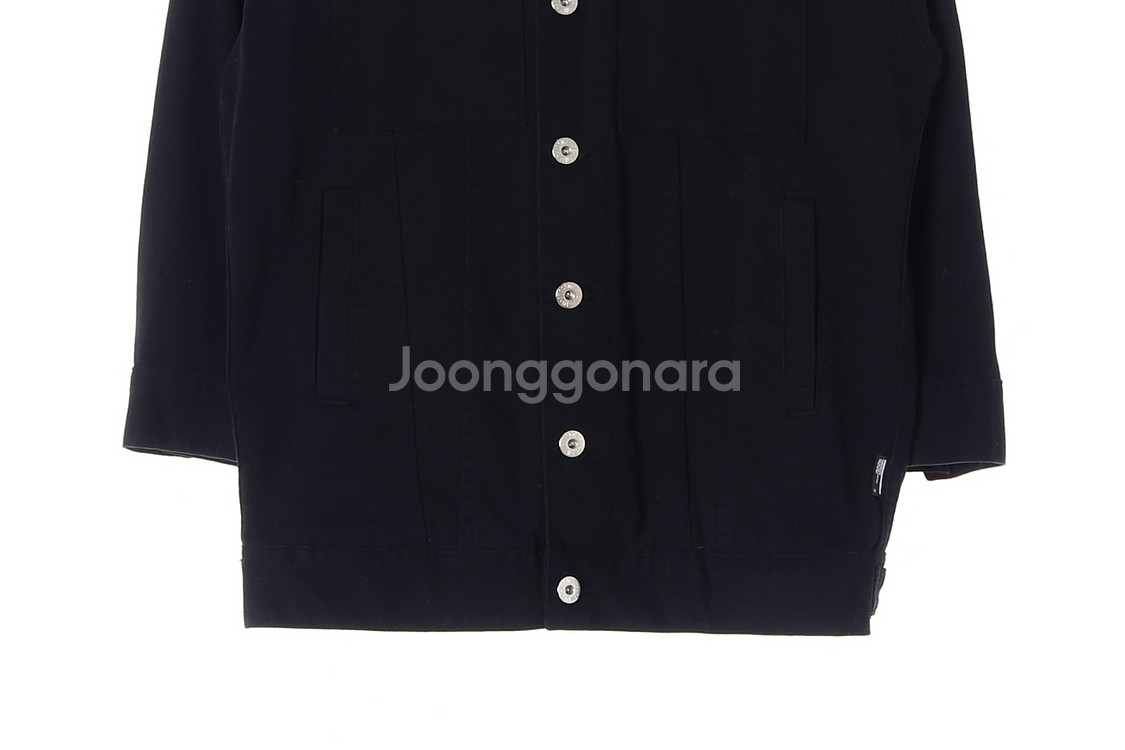 [S]CHOCOOLATE 블랙 데님 자켓 롱 청자켓--2