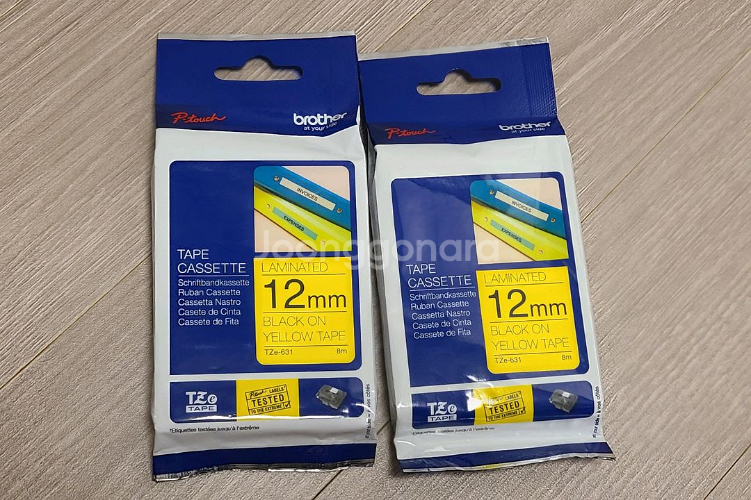 브라더 정품 라벨테이프 12/24mm (2개이상 무배)--1