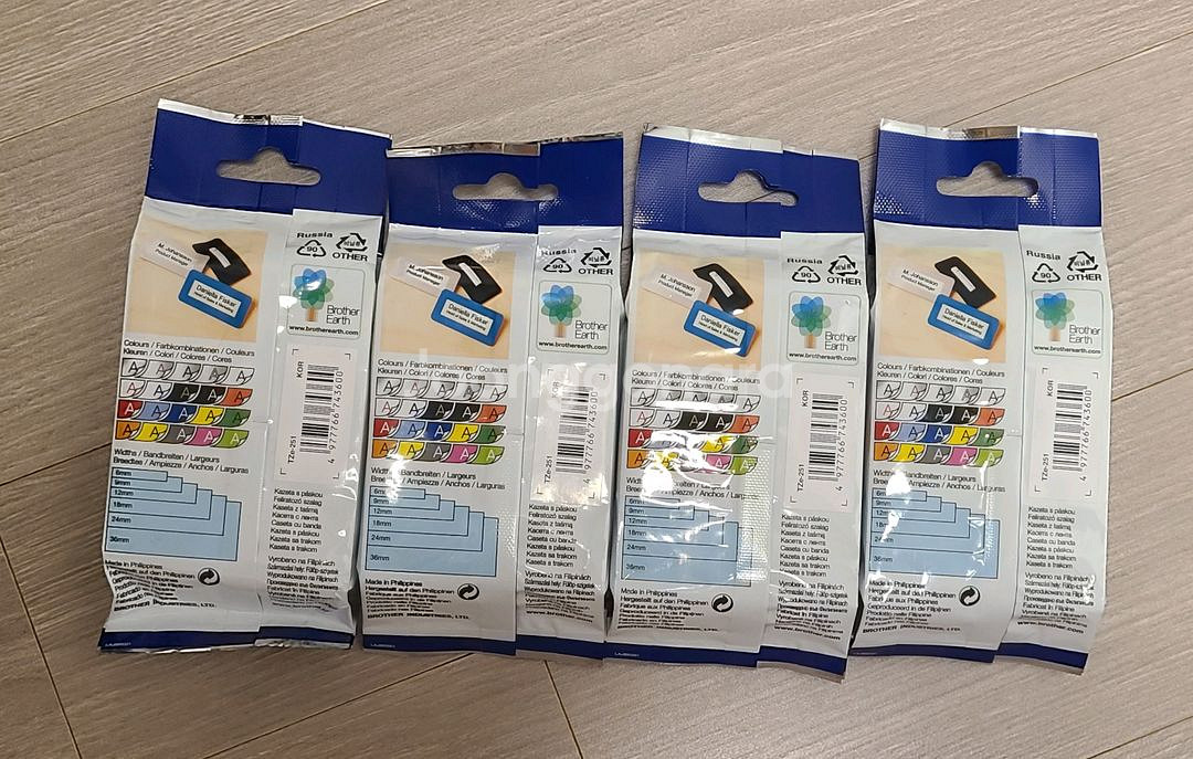 브라더 정품 라벨테이프 12/24mm (2개이상 무배)--4