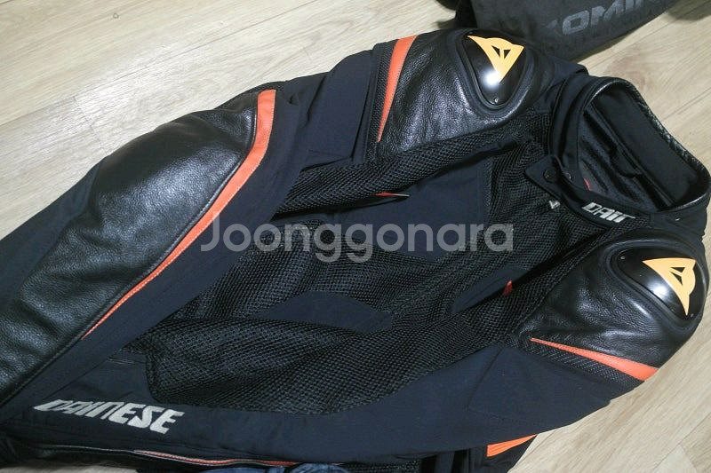 [신형] 다이네즈 슈퍼 메쉬 반가죽자켓 52호 -검빨--2