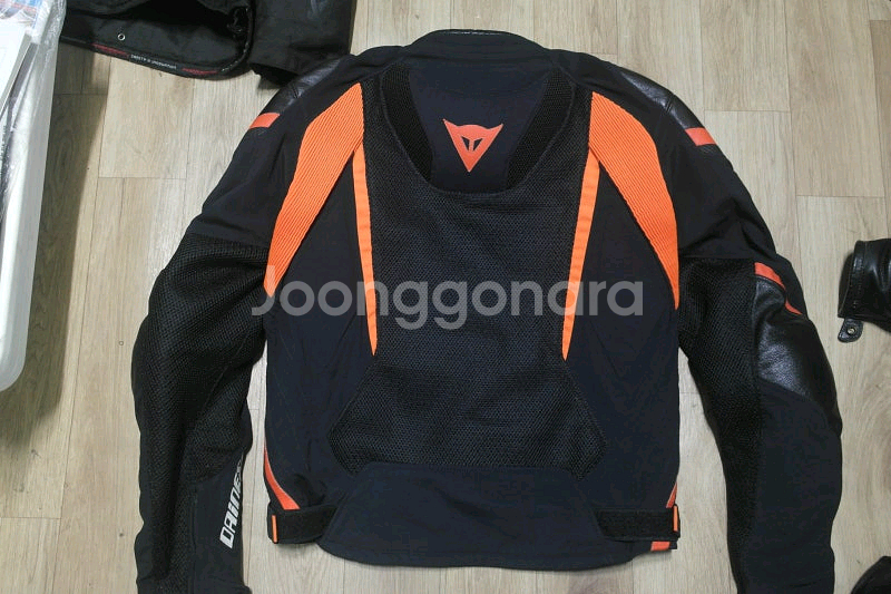 [신형] 다이네즈 슈퍼 메쉬 반가죽자켓 52호 -검빨--5