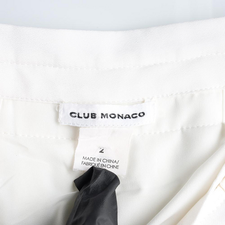 [XS]클럽모나코 화이트 플리츠 밴딩 쉬폰 스커트 치마--5