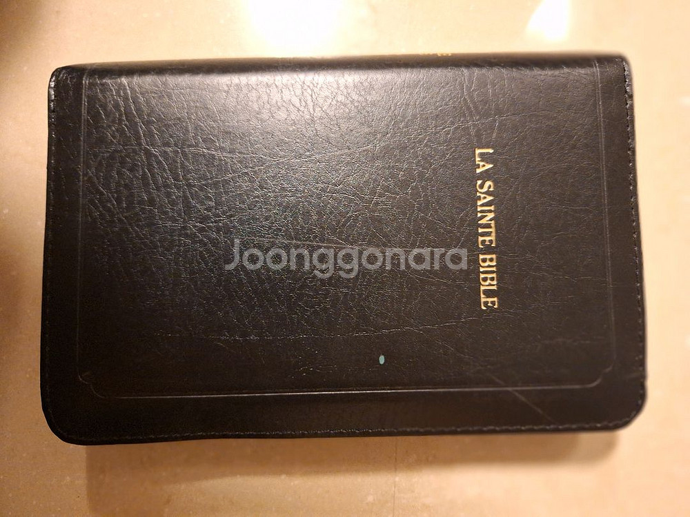 # 블랙 가죽 성경책 (LA SAINTE BIBLE)--0