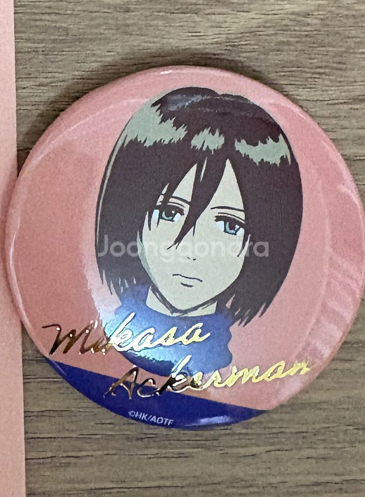 진격의 거인 팝업 미사카 캔뱃지 팝니다--0