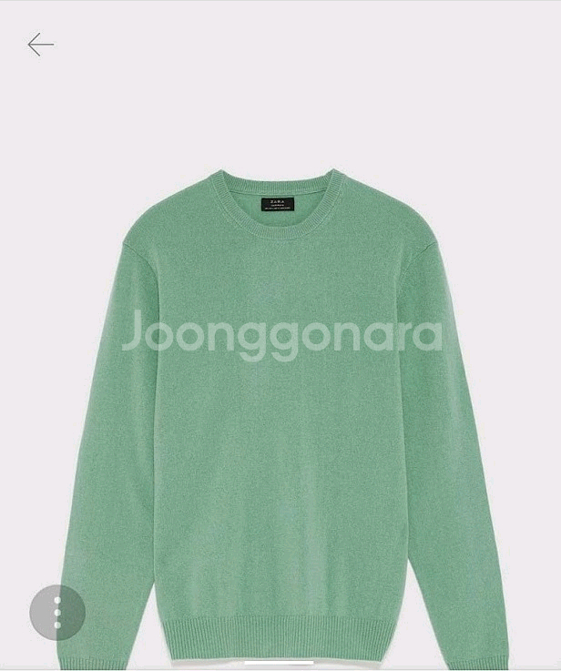 ZARA/ 캐시미어 스웨터/ 100/ 새상품--1