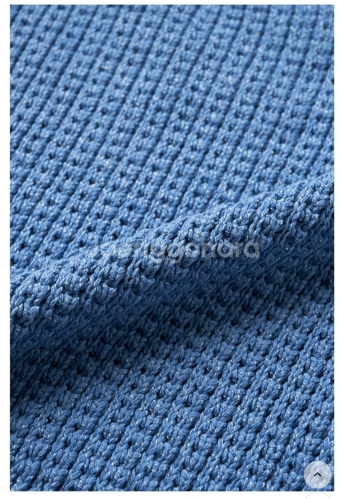 베뉴엣(구 비뮤즈) 와플가디건 블루--1