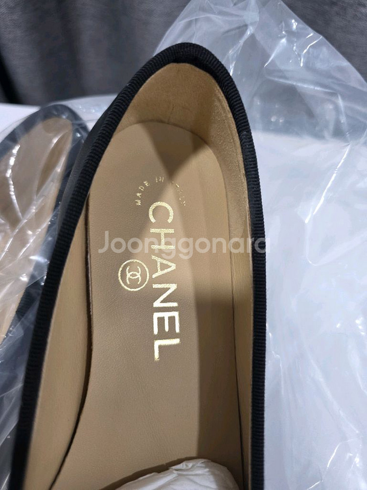 램스킨 발레리나 플랫 슈즈--1