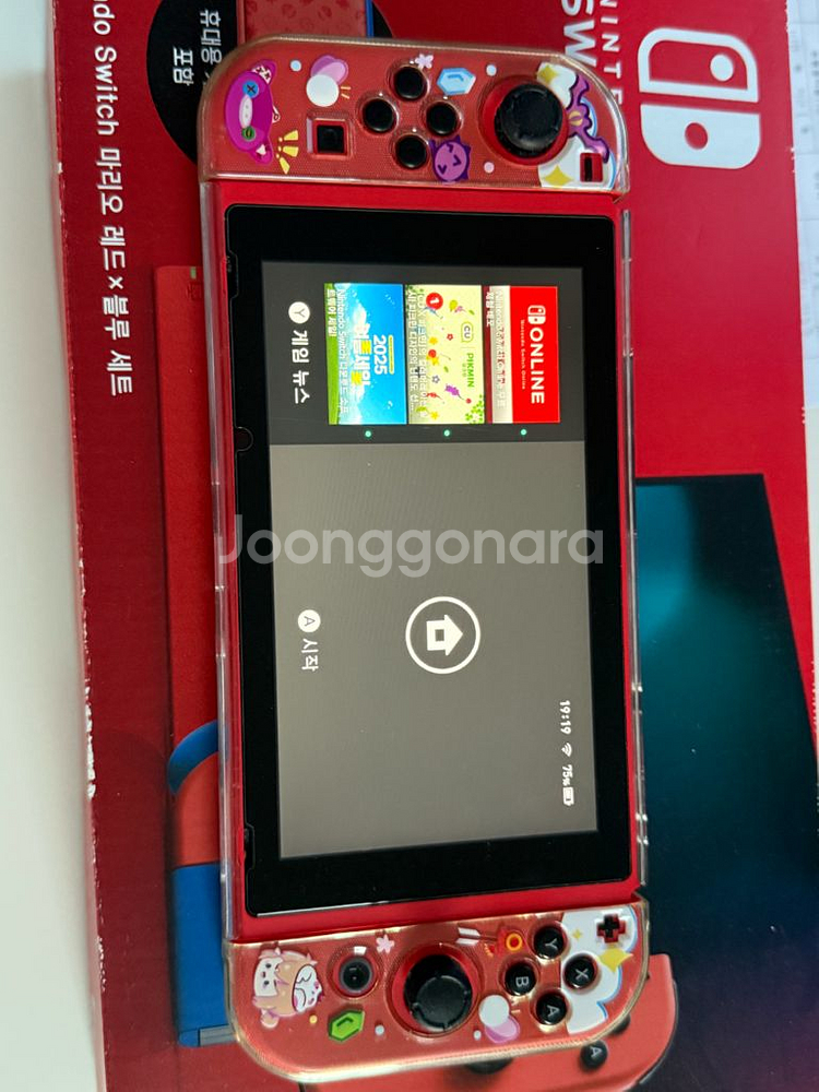 닌텐도 스위치 레드 블루 마리오에디션 판매합니다. OL--2