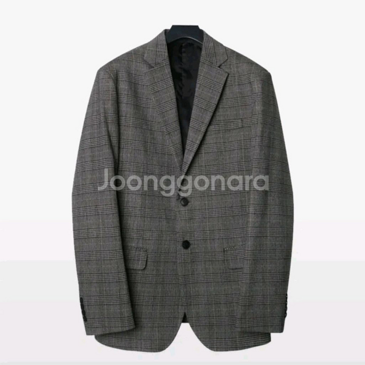 모디파이드 글렌체크 싱글 블레이져 M1665--0