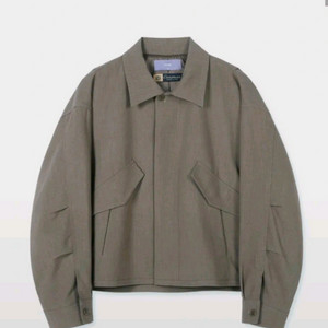 미나브 아뜰리에 오버핏 크롭 카르맨 자켓 [마티니올리브