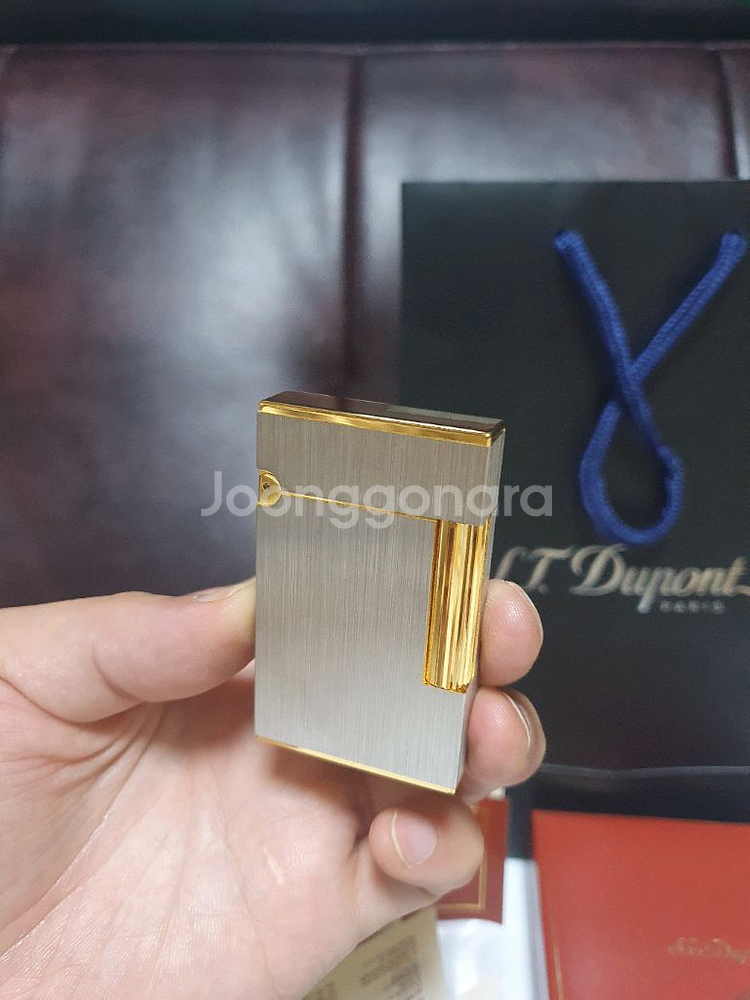 새상품 듀퐁라이터 라인2 ca16401 브러쉬드 콤비--1