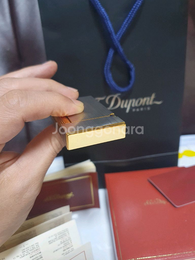 새상품 듀퐁라이터 라인2 ca16401 브러쉬드 콤비--5